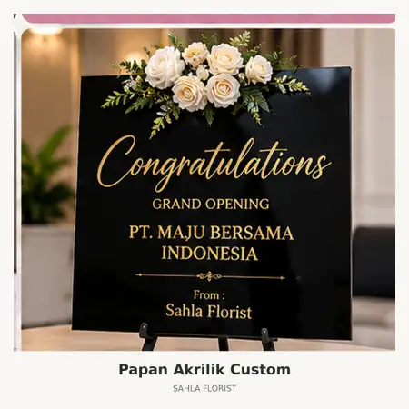 Papan Bunga Akrilik Dramaga